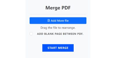 Click Start to merge.